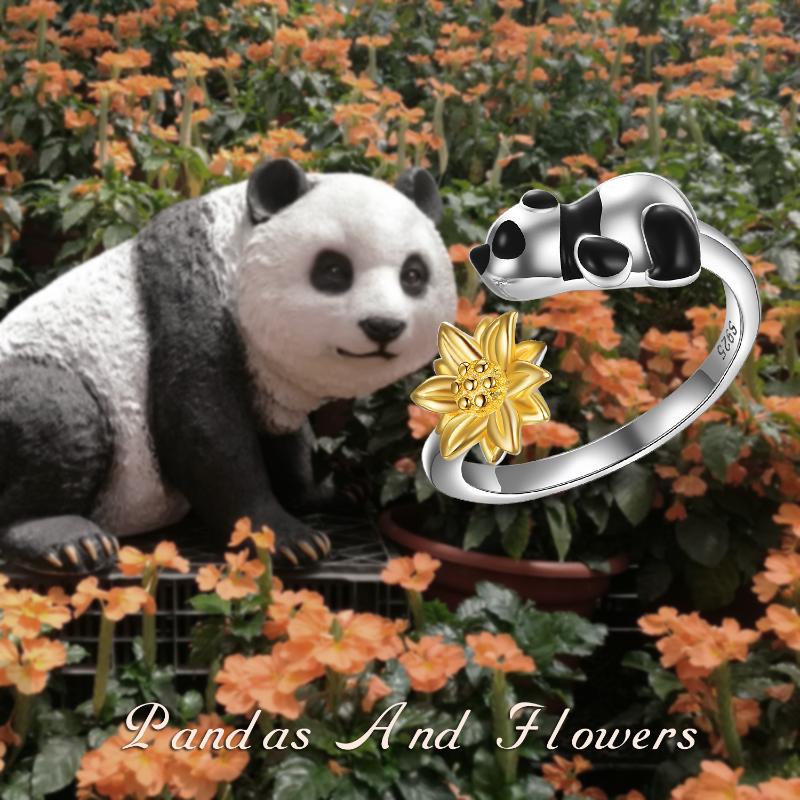 Panda Necklace Rose Gold Cute Panda Pendant Animal Necklace Round Crystal  Necklace Bamboo Necklace Gift for Panda Lover Women