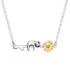 Sterling Silver (925) Cute Sloth Chilling on Branch Necklace