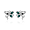 Sterling Silver Koala Stud Earrings for Women