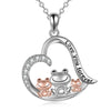 Sterling Silver (925) Cubic Zirconia Mom and Two Children 