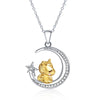 Sterling Silver (925) and Cubic Zirconia Unicorn Necklace