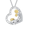 Sterling Silver (925) with Cubic Zirconia Mom and Child Sloth 